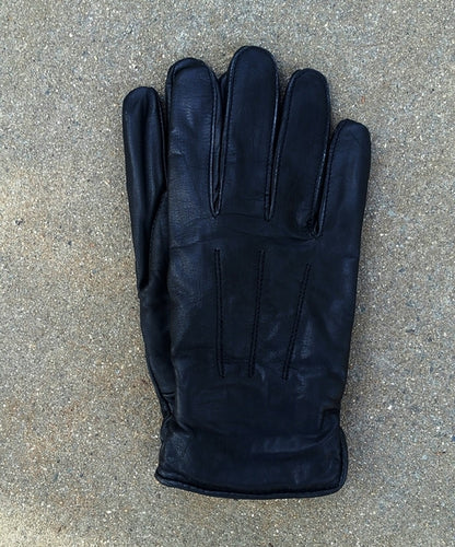 Alpaca Knit Lined Cowhide Leather Gloves - Alpaca Made in the USA